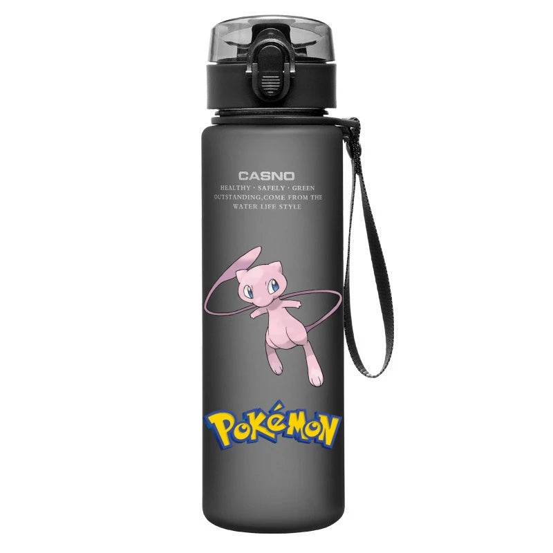 Pokemon Water Cup Anime Portable Children's Cute Pikachu Mewtwo Plastic Cartoon Outdoor Sports Large Capacity Water Bottle Gifts