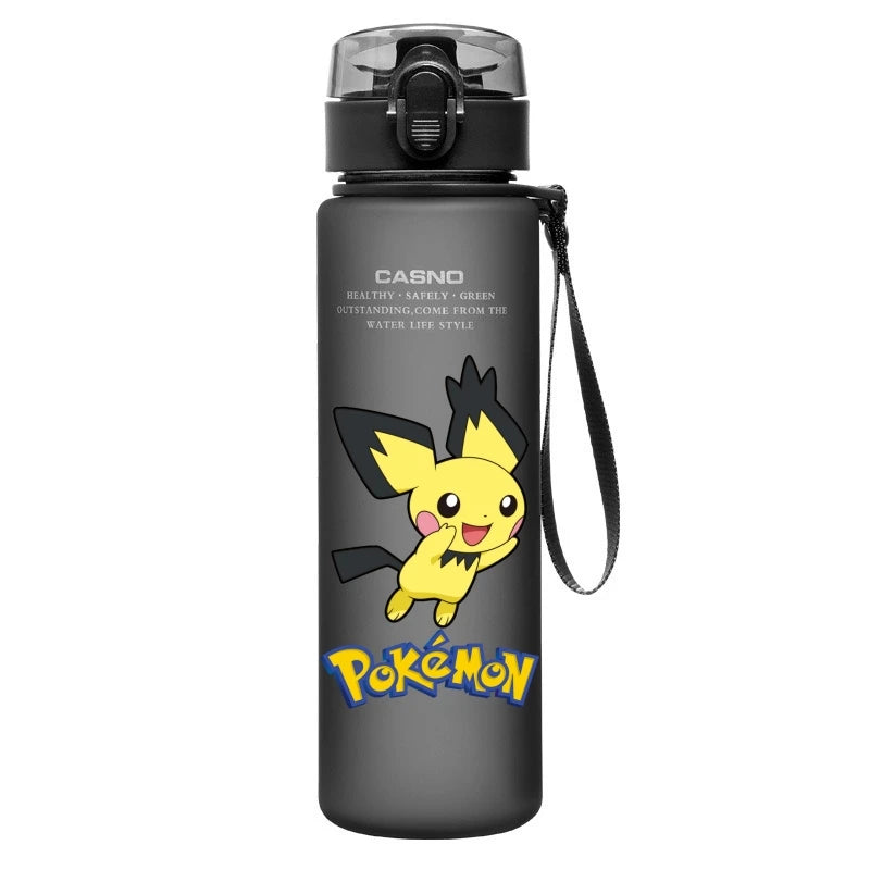 Pokemon Water Cup Anime Portable Children's Cute Pikachu Mewtwo Plastic Cartoon Outdoor Sports Large Capacity Water Bottle Gifts