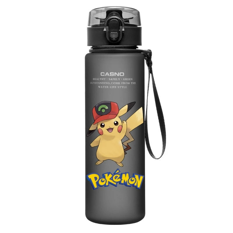 Pokemon Water Cup Anime Portable Children's Cute Pikachu Mewtwo Plastic Cartoon Outdoor Sports Large Capacity Water Bottle Gifts