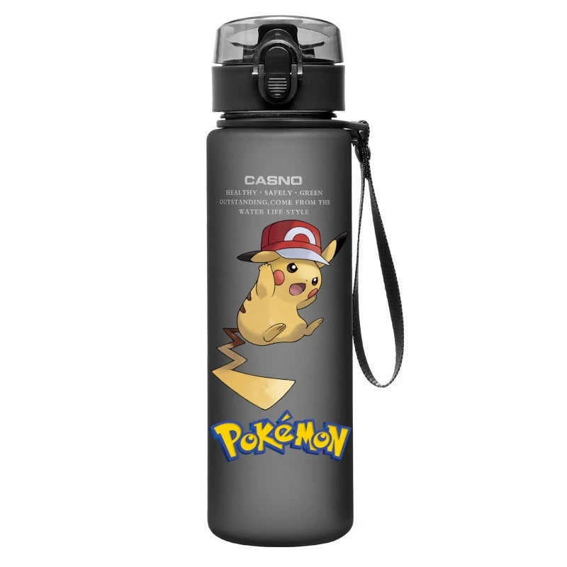 Pokemon Water Cup Anime Portable Children's Cute Pikachu Mewtwo Plastic Cartoon Outdoor Sports Large Capacity Water Bottle Gifts