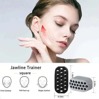 2pcs-jaw Exerciser Set Silicone Jaw Clamp Trainer Jaw Line Shaper BPA-free Compact and Portable for Both Men and Women