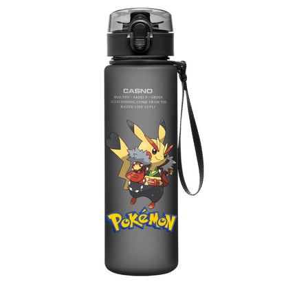 Pokemon Water Cup Anime Portable Children's Cute Pikachu Mewtwo Plastic Cartoon Outdoor Sports Large Capacity Water Bottle Gifts