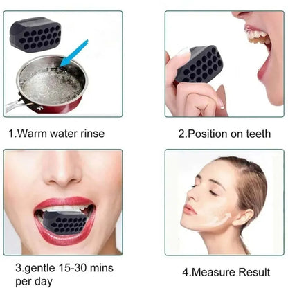 2pcs-jaw Exerciser Set Silicone Jaw Clamp Trainer Jaw Line Shaper BPA-free Compact and Portable for Both Men and Women