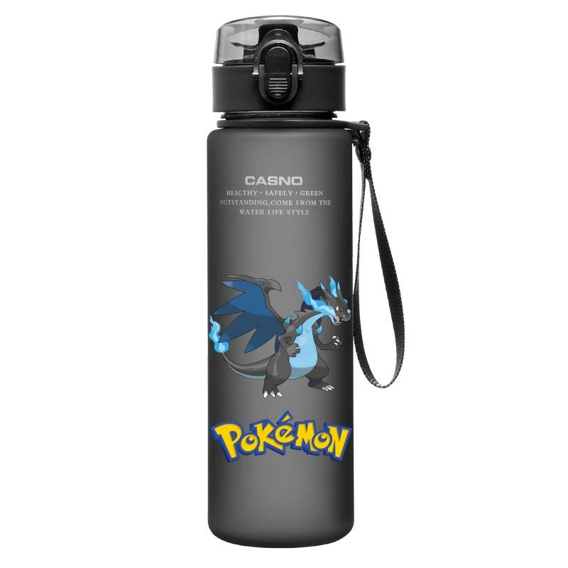 Pokemon Water Cup Anime Portable Children's Cute Pikachu Mewtwo Plastic Cartoon Outdoor Sports Large Capacity Water Bottle Gifts