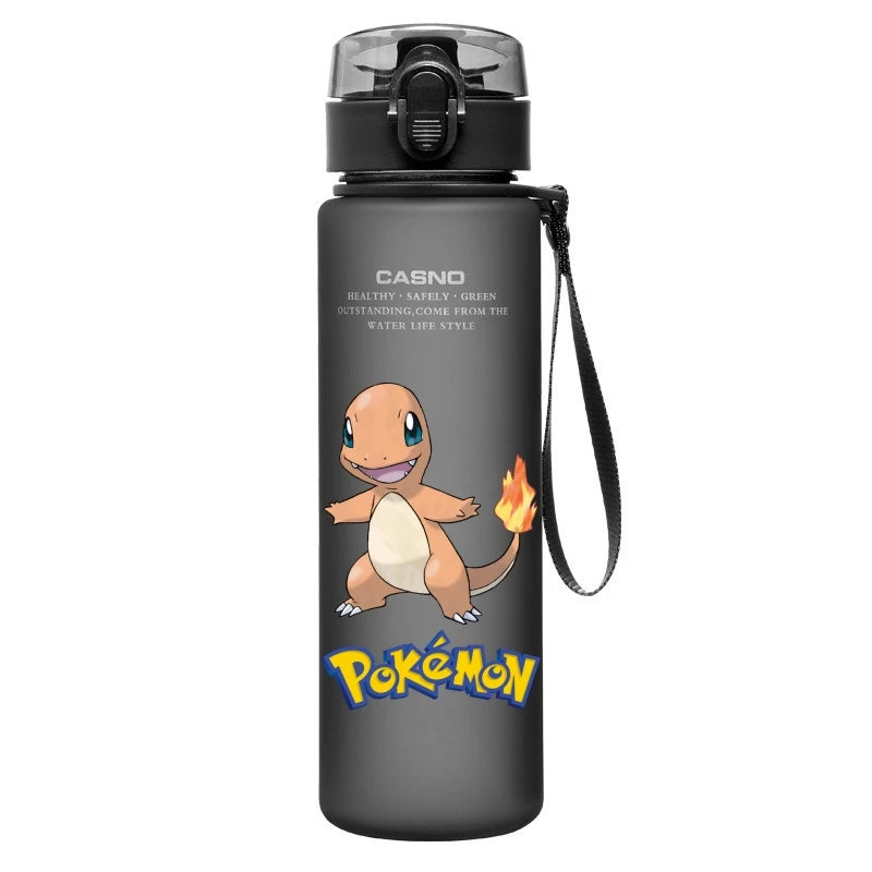 Pokemon Water Cup Anime Portable Children's Cute Pikachu Mewtwo Plastic Cartoon Outdoor Sports Large Capacity Water Bottle Gifts