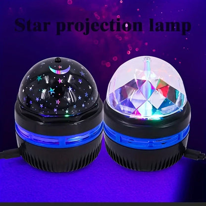 5V Star Galaxy Projector Night Light Sky Colorful Display for Bedrooms Gaming Room USB Auto-Rotating Ambiance for Bedrooms Party