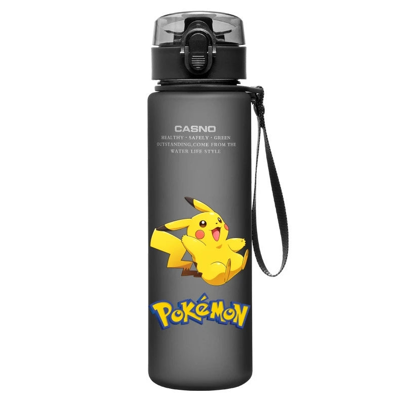 Pokemon Water Cup Anime Portable Children's Cute Pikachu Mewtwo Plastic Cartoon Outdoor Sports Large Capacity Water Bottle Gifts