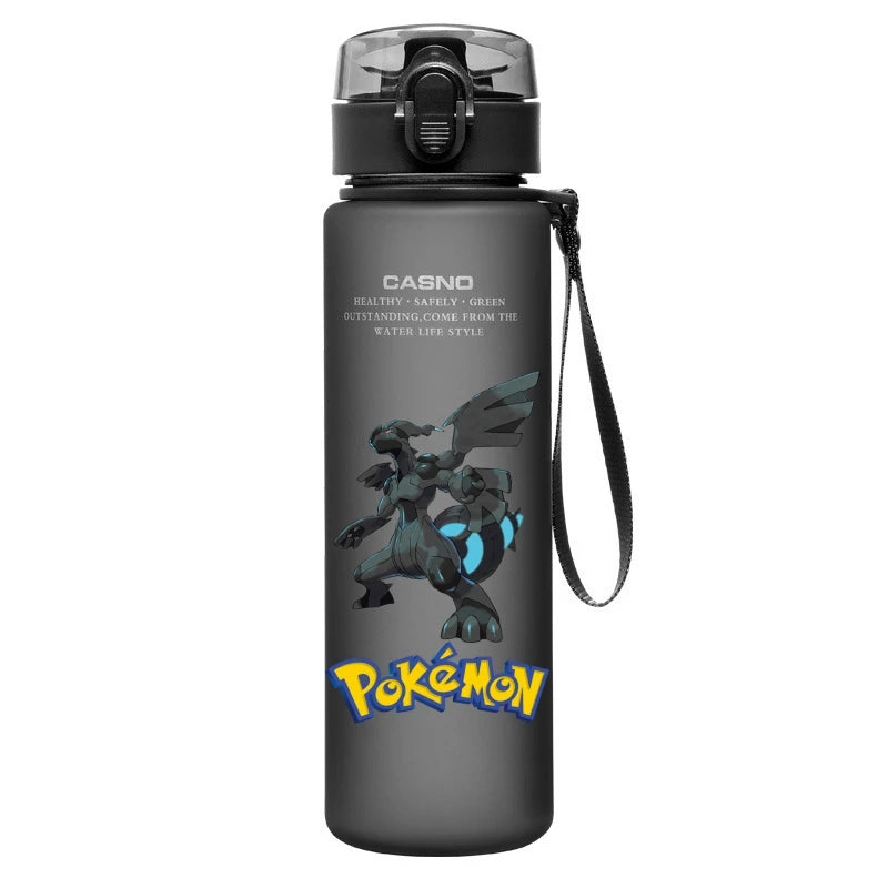 Pokemon Water Cup Anime Portable Children's Cute Pikachu Mewtwo Plastic Cartoon Outdoor Sports Large Capacity Water Bottle Gifts