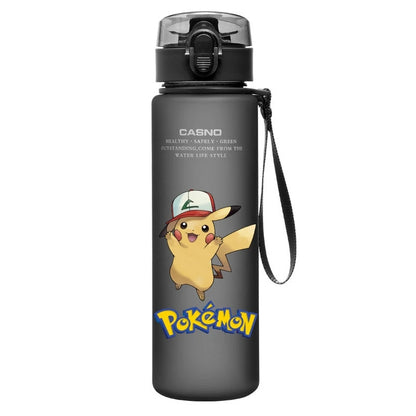 Pokemon Water Cup Anime Portable Children's Cute Pikachu Mewtwo Plastic Cartoon Outdoor Sports Large Capacity Water Bottle Gifts