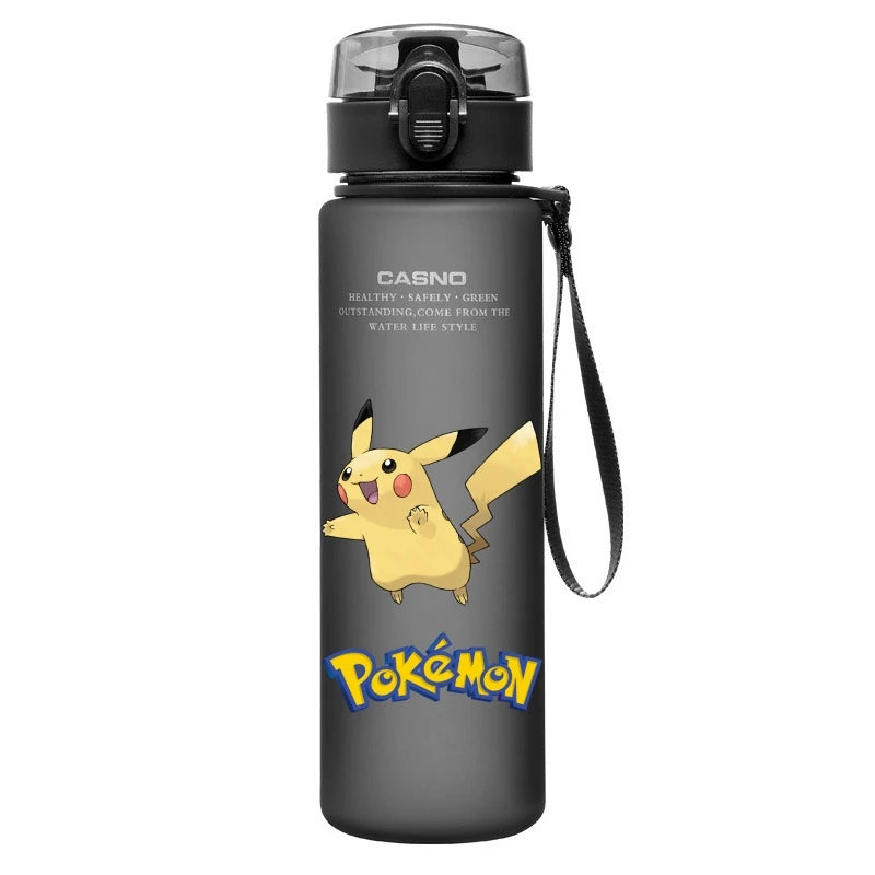 Pokemon Water Cup Anime Portable Children's Cute Pikachu Mewtwo Plastic Cartoon Outdoor Sports Large Capacity Water Bottle Gifts